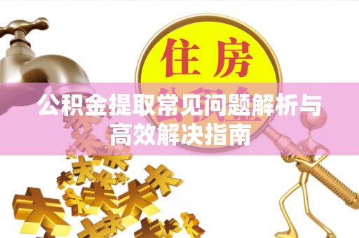 双柏公积金提取常见问题解析与高效解决指南