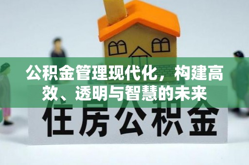 双柏公积金管理现代化，构建高效、透明与智慧的未来