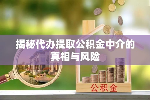 双柏揭秘代办提取公积金中介的真相与风险