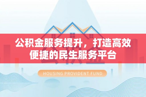 双柏公积金服务提升，打造高效便捷的民生服务平台