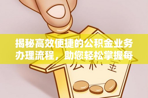 双柏揭秘高效便捷的公积金业务办理流程，助您轻松掌握每一步
