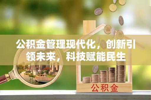 双柏公积金管理现代化，创新引领未来，科技赋能民生