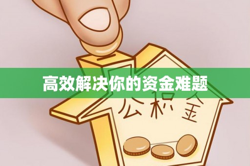 双柏高效解决你的资金难题