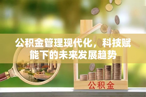 双柏公积金管理现代化，科技赋能下的未来发展趋势