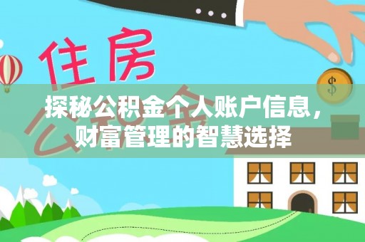 双柏探秘公积金个人账户信息，财富管理的智慧选择