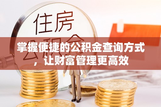 双柏掌握便捷的公积金查询方式，让财富管理更高效